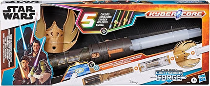 STAR WARS Lightsaber Forge Sundown Force Color Master Lightsaber, 5 Colors, Color-Changing Customizable Electronic Lightsaber, Toys for 6 Year Old Boys & Girls & Up