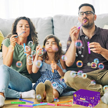 Party Goodie Bag Stuffer Fillers for Kids, 32 Pack Mini Bubble Wand Toys Gifts for Toddlers, Small Valentines Basket Pinata Birthday Party Favor Supplies, Classroom School Stuff Prize Treats Non Candy