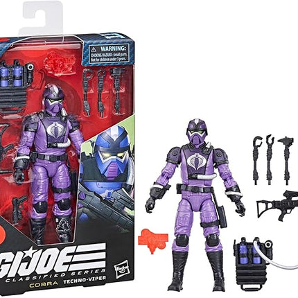 G.I. Joe Classified Series #117, Techno-Viper, Collectible 6-Inch Action Figure with 8 Accessories