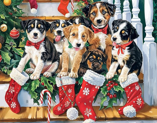 Christmas Puzzle 100 Piece Puzzles For Kids Christmas Dogs Puzzle 100 Piece Puzzle Christmas Puppies Puzzles 100 Piece Puzzles For Adults Christmas Puzzles Puppies 100 Piece Puzzles For Kids Ages 6-10