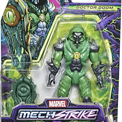 Hasbro Marvel Avengers Mech Strike Monster Hunters Doctor Doom Toy,6-Inch-Scale Action Figure with Accessory,Toys for Kids Ages 4 and Up
