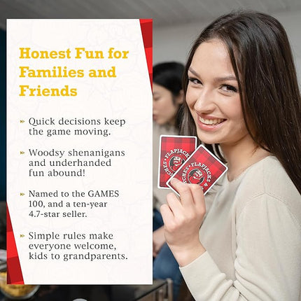 Prolific Games Flapjacks & Sasquatches - Upgraded 2nd Edition, Family Card & Dice Game for 2-8 Players, 20-Minute Rounds, Fun for Kids & Adults, Perfect for Family Game Nights and Camping Trips