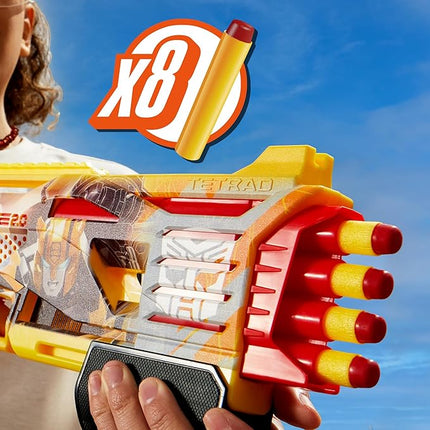 Nerf Transformers Bumblebee Dart Blaster, 8 Nerf Elite Darts, Pump Action, Toy Foam Blasters for 8 Year Old Boys & Girls & Up (Amazon Exclusive)