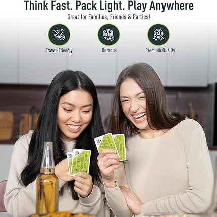 More Or Less? Trivia Card Game - Compact & Fun - Ideal for Travel, Families, Game Nights 5 Trivia Categories: Random, Places, Science & Tech, Nature and Entertainment
