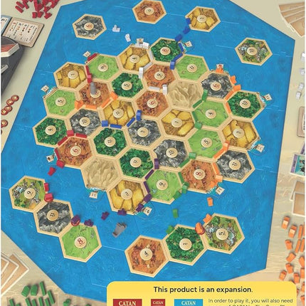 CATAN Seafarers 5-6 Player Board Game Expansion (6th Edition) Add More Players to Your Adventure, Strategy Game for Kids & Adults, Ages 12+, 3-6 Players, 60-90 Minute Playtime