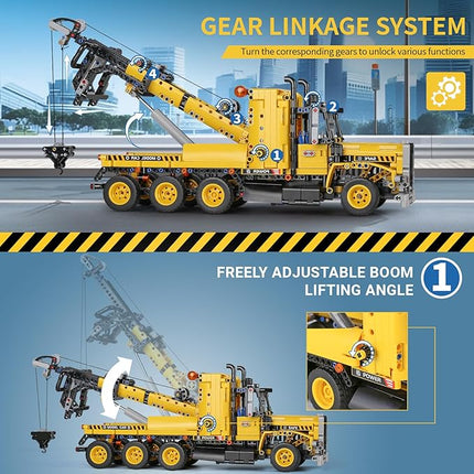 Mould King 17011 Heavy-Duty Tow Truck Building Toy Set, Technology MOC Road Trailers Building Gift Toys for Kids Age 14+ (1,250 Pieces)