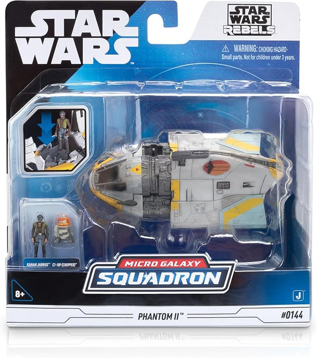 STAR WARS Micro Galaxy Squadron Phantom II - 5-Inch Vehicle with Two 1-Inch Micro Figure Accessories