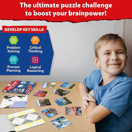 Skillmatics Origami Puzzle Book - 48 Folding Puzzles for Kids, Fun STEM Toy & Brain Teasers, Educational & Travel Gifts for Ages 8, 9, 10 and Up