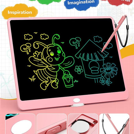 KOKODI LCD Writing Tablet, 16 Inch Colorful Toddler Doodle Board Drawing Tablet, Erasable Reusable Electronic Drawing Pads, Educational and Learning Toy for 3-6 Years Old Boy and Girls