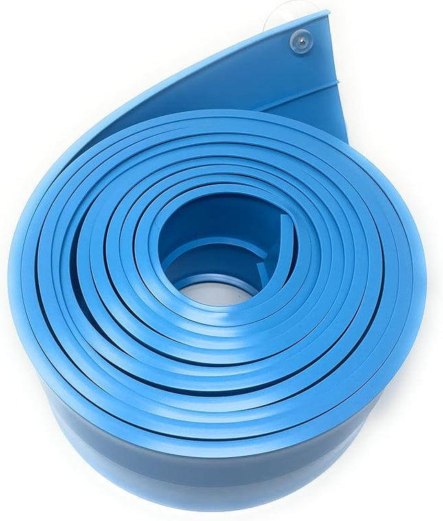 FlexTrack 5000 Flexible Race Car Track for Kids Toy with Suction Cups Compatible with Hot Wheels and Diecast 1/64th Cars and More 15 Feet Long Rolls Up Portable Racetrack (Daytona Blue)