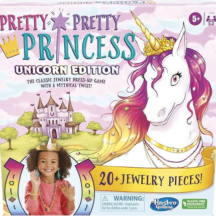 Hasbro Gaming Pretty Princess Unicorn Edition Board Game, Includes 20 Pieces (Amazon Exclusive)