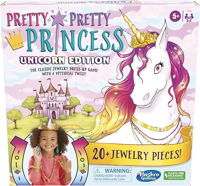 Hasbro Gaming Pretty Princess Unicorn Edition Board Game, Includes 20 Pieces (Amazon Exclusive)