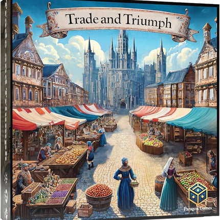 Trade and Triumph Board Game – Strategy Game of Medieval Trade and Resource Management | for Adults and Family | Ages 13+, 2-4 Players, 60-90 Minutes