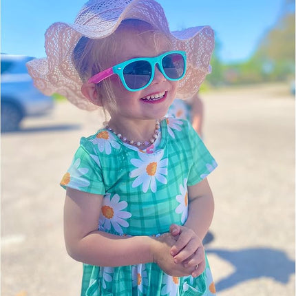 GINMIC Kids Sunglasses Party Favors, 12Pack Valentines Neon for Kids, Boys and Girls, Great Gift Birthday Supplies, Beach, Pool Favors, Fun Gift, Toys, Goody Bag Favors - 80’s Accessories