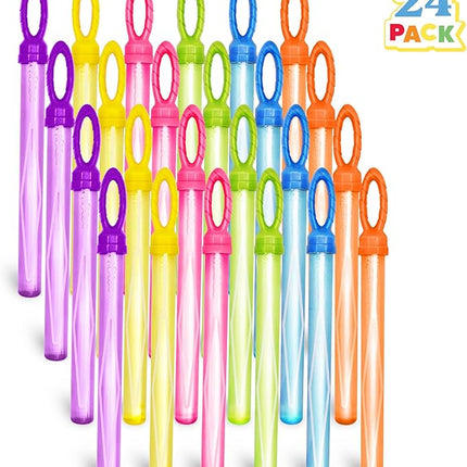 JOYIN 24 Pack 14’’ Big Bubble Wands Bulk Leaf Blower Bubble (2 Dozen) for Summer Toy, Outdoor/Indoor Activity Use, Easter, Party Favors Supplies for Kids