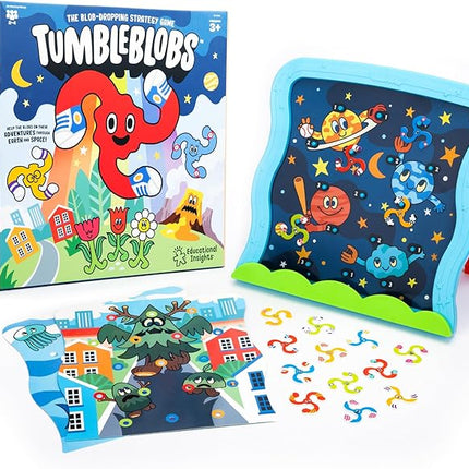 Educational Insights Tumbleblobs™ Blob-Dropping Strategy Game – Toddler Board Games for 1-2 Players, Preschool Color Matching, Memory & Counting Activities, Fine Motor Fun and Gifts for Kids Ages 3+