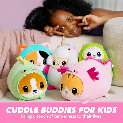 JOYIN Axolotl Plush Toy, Kawaii Axolotl Cat Plush Toy, 11" Soft Plushie, Cute Stuffed Animal Pillow for Kids and Adults, Birthday Gift for Boys and Girls Gift for Christmas