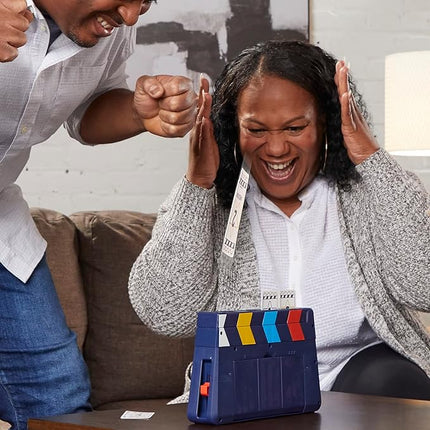 Hasbro Gaming Guesstures Game, Charades Games for 4 or More Players, Includes Customizable Cards and Clapper, Family Party Game for Ages 8 and Up