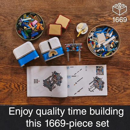 Retro Toaster Building Set for Adult, Vintage Toaster Building Kit, Nostalgic Gift for Fans of Retro Toaster and Retro Décor, Toaster Building Bricks Model Compatible with Lego