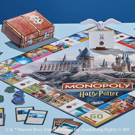 Monopoly Harry Potter Edition Board Game | A Magical Adventure at Hogwarts | Ages 8 and Up | 2 to 6 Players | Family Games | Gifts for Kids and Adults