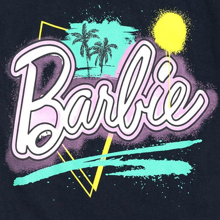 Barbie Girls T-Shirt and French Terry Shorts Outfit Set Toddler to Big Kid