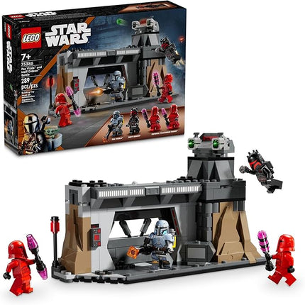LEGO Star Wars: The Mandalorian Paz Vizsla and Moff Gideon Battle, Fun Building Set for Kids, Collectible Star Wars Toy with 4 Minifigures, Star Wars Birthday Gift for 7 Year Old Boys and Girls, 75386