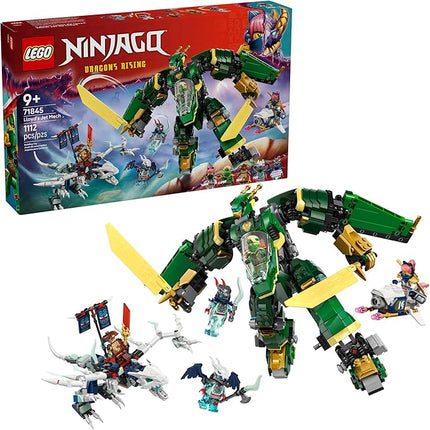 LEGO NINJAGO Lloyd's Jet Mech Building Toy - Model Building Kit for Boys & Girls, Ages 9+ - Transforming Playset for Kids W/ 5 Ninja Toy Minifigures - Dragons Rising Gift Idea for Birthdays - 71845