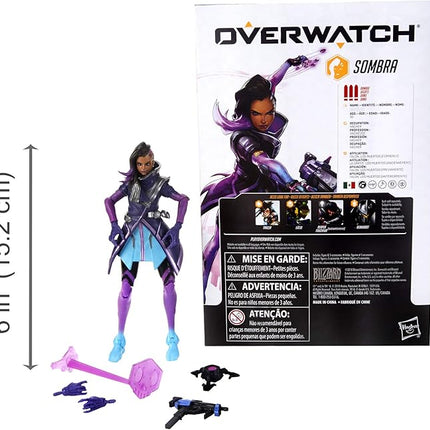 Hasbro Gaming E6487AS00 Overwatch Ultimates Series Sombra 6" Collectible Action Figure