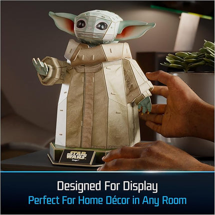 4D Build, Star Wars Grogu 3D Model Kit, Star Wars Collectibles & Desk Decor, Adult Puzzle, Building Toys, 103 Pieces, 3D Puzzles, Gift Ideas for Ages 12 & Up