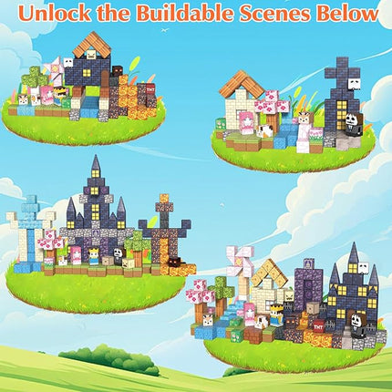 MITCIEN 220 PCS Magnetic Building Blocks - Magnetic Cubes for Kids Ages 3 4-8 8-12, STEM Educational Stacking Toys, Montessori Sensory Toys Gifts for Boys & Girls Christmas, Halloween, Birthday