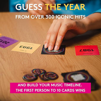 Jumbo Hitster - The Music Party Board Game, Card Game, Fun Music Quiz Game, 2-10 Players - 300 Plus Iconic Music Hits - Great for Adult and Family Game Nights (US Edition)