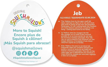 Squishmallows Original 12-Inch Jeb Burgundy Monster - Official Jazwares Plush (Medium-Sized)