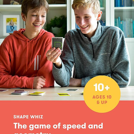 SimplyFun Shape Whiz - A Fun and Educational Math Game Using Geometry and Our Powers of Approximation - for 2 to 4 Players - Ages 10 & Up