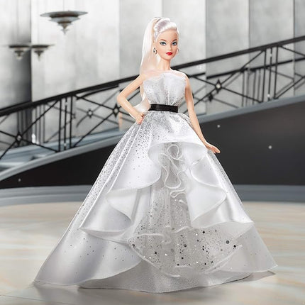 Barbie Collector 60th Anniversary Doll, Blonde, with Diamond-Inspired Gown