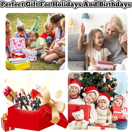 Assembly Completed T13 Action Figure Set，T13 mision 13 figuras originales 3D Printed Toys Nova 13 Action Figures Desktop Decorations for Game Lovers Toy (Black, 5.5 Inch)