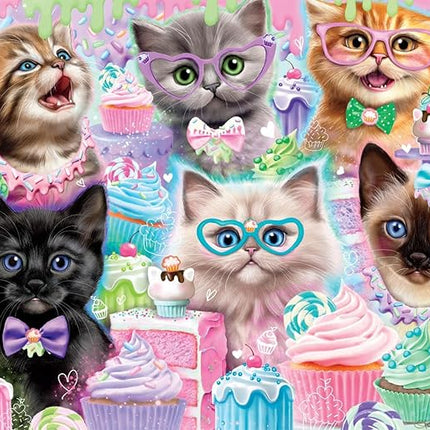 Buffalo Games - Sheena Pike - Cupcake Kittens - 750 Piece Jigsaw Puzzle for Adults -Challenging Puzzle Perfect for Game Nights - Finished Size is 24.00 x 18.00