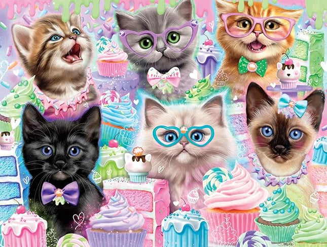 Buffalo Games - Sheena Pike - Cupcake Kittens - 750 Piece Jigsaw Puzzle for Adults -Challenging Puzzle Perfect for Game Nights - Finished Size is 24.00 x 18.00