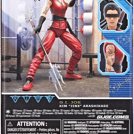 G.I. Joe Classified Series #124, Kim Jinx Arashikage, Collectible 6-Inch Ninja Action Figure with 7 Accessories