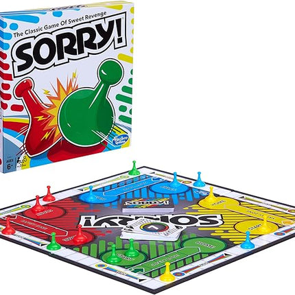 Hasbro Gaming Sorry! Kids Board Game, Family Board Games for Kids and Adults, 2 to 4 Players, Family Games, Kids Games, Ages 6 and Up