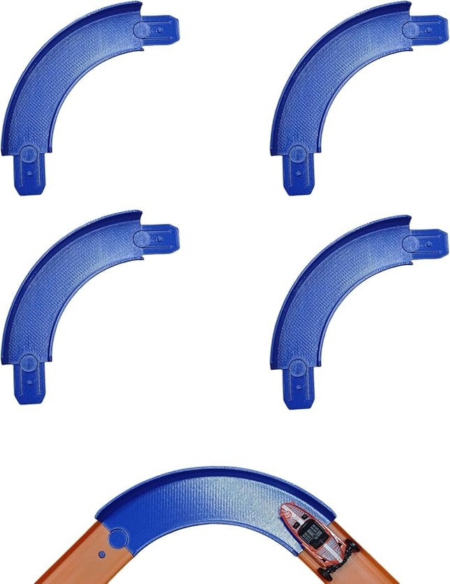 Track Connectors Pieces Compatible with Hot Wheels,90 Degree,Size L,4 Packs