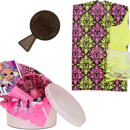 L.O.L. Surprise! OMG Dance Miss Royale Fashion Doll with 15 Surprises Including Magic Black Light, Shoes, Hair Brush, Doll Stand and TV Package - Great Gift for Girls Ages 4+