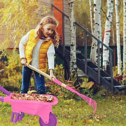 Kids Gardening Tools Outdoor Toys Set Backyard Play with Wheelbarrow Educational STEM Learning Pretend Toys Outdoor Indoor for Toddlers Kids Boys Girls