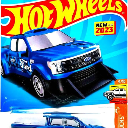 Hot Wheels Ford F-150 Lightning Custom Truck 226/250 New for 2023 9/10, Blue