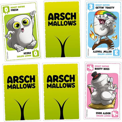 Hasbro Gaming Arschmallows Game | Marshmallow Butt Game | Funny Party Card Games for Teens, Adults, and Families | 2 to 6 Players | Indoor Summer Activities | Ages 13+ (Amazon Exclusive)