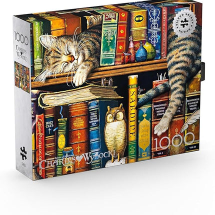 Buffalo Games - Charles Wysocki - Frederick The Literate - 1000 Piece Jigsaw Puzzle for Adults -Challenging Puzzle Perfect for Game Nights - Finished Size is 26.75 x 19.75