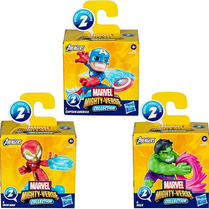 Marvel Avengers Mighty-Verse Collection Series 1 Multipack, Collectible 2.5-Inch-Scale (6 cm) Action Figure Set, Super Hero Toys, Kids Ages 4 and Up (Amazon Exclusive)