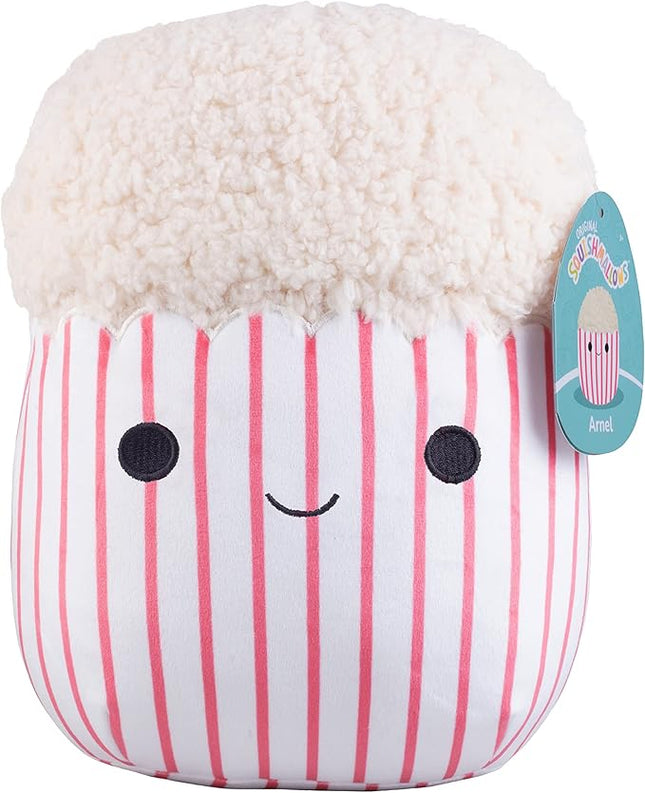 Squishmallows Original 10-Inch Arnel The Popcorn - Official Jazwares Plush - Collectible Soft & Squishy Stuffed Animal Toy - Add to Your Squad - Gift for Kids, Girls & Boys
