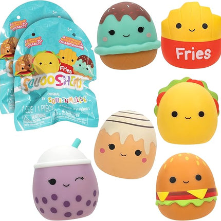 Squishmallows Squooshems: Food Series 2-Pack - Official Jazwares - Collectible Mini Squishy Squeezable Toy Mystery Blind Bag - Styles May Vary, Duplicates Possible - Gift for Kids, Girls & Boys