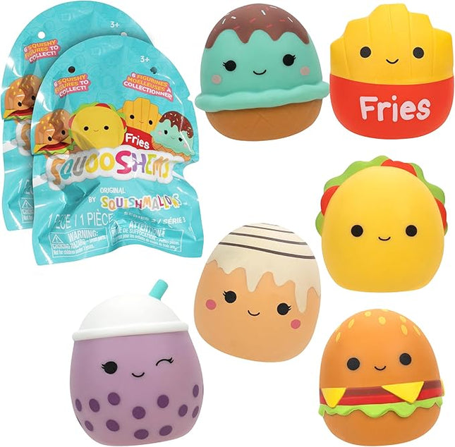 Squishmallows Squooshems: Food Series 2-Pack - Official Jazwares - Collectible Mini Squishy Squeezable Toy Mystery Blind Bag - Styles May Vary, Duplicates Possible - Gift for Kids, Girls & Boys