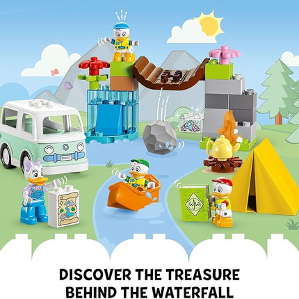 LEGO DUPLO Disney Mickey and Friends Camping Adventure 10997 Toddler Building Toy Set, Features 4 DUPLO Toy Figures: Daisy Duck, Huey, Dewey and Louie to Inspire Creative Role Play